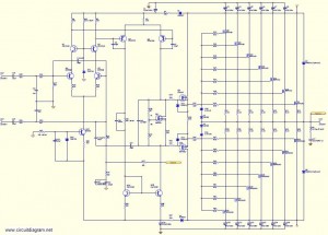 800W Audio Amplifier with MOSFET - Electronic Circuit Diagram