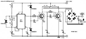 Inverter 12V DC to 240V DC - Electronic Circuit Diagram