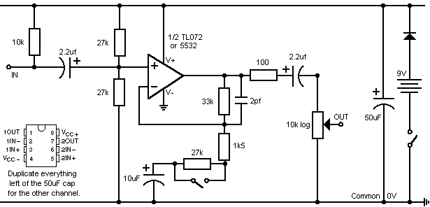 Preamplifier Circuit With Microphone Circuit Diagram Net - Stereo Electret Mic Preamplifier - Preamplifier Circuit With Microphone Circuit Diagram Net