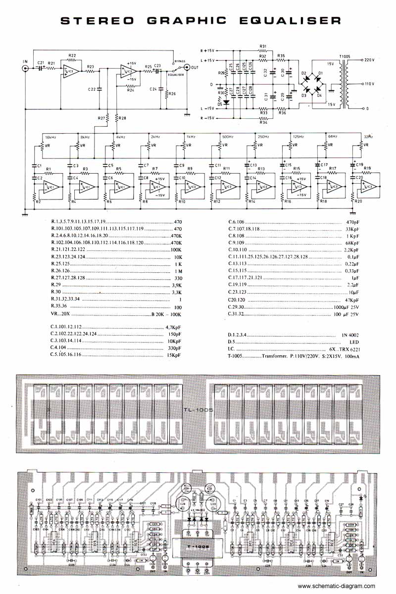 20 Band Audio Equalizer Circuit Diagram - Circuit Diagram Images
