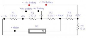 DC Battery Tester circuit