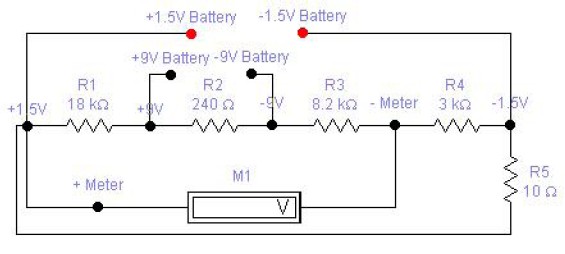 5V and 9V Battery Tester - Schematic Design