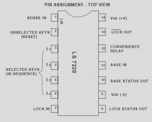 Simple Electronic Combination Lock circuit
