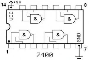 NAND Gate Clock Generator circuit