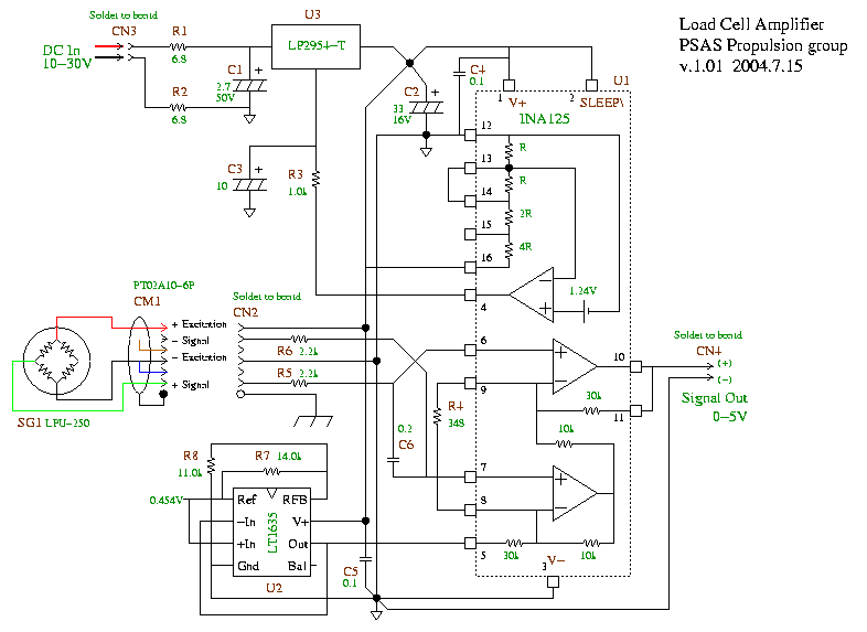 Load Cell Amplifier - Schematic Design