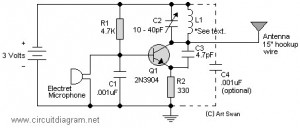 fm voice transmitter FM Voice Transmitter circuit