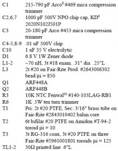 MOSFET Linear Amplifier 300W/50MHz  circuit