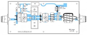 MOSFET Linear Amplifier 300W/50MHz  circuit