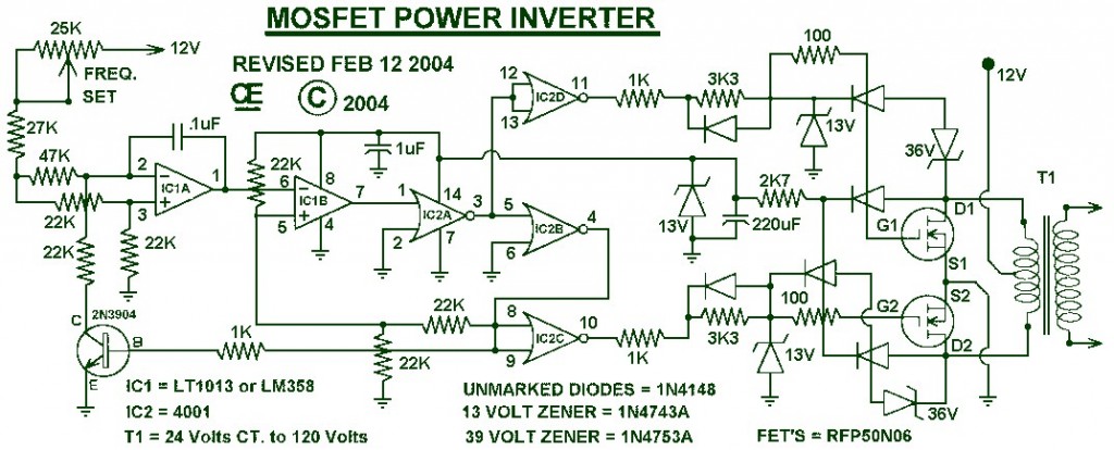 1000W Power Inverter Circuit | Electronic Circuit