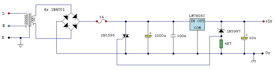 Small form factor over voltage protection circuit for 5V power supply Electrical Engineering
