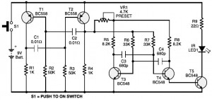 remote control transmitter circuit circuit