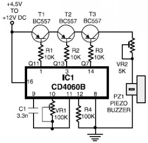 Telephone Ringtone Generator Circuit Diagram Telephone Ringtone Generator circuit