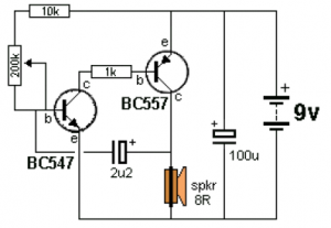 Ticking Bomb circuit diagram Ticking Bomb Sound Generator circuit