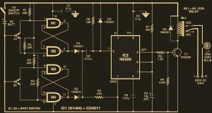 Staircase light circuit diagram Automatic Switch Off Staircase Light circuit