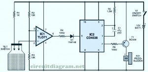 Notebook Anti Theft Protector circuit