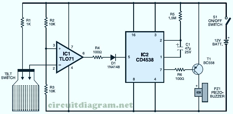 Circuit Diogram Of Anti Thift - Notebook Anti Theft Protector - Circuit Diogram Of Anti Thift