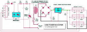 USB Power Booster Circuit Diagram