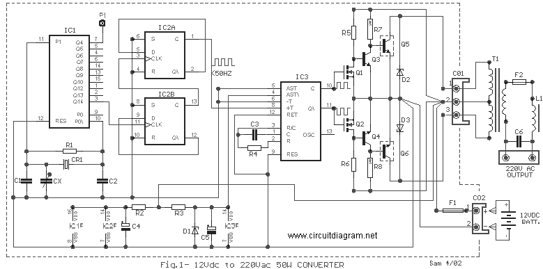 3 Cfl Ups Inverter Circuit Diagram
