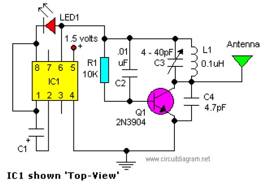 Easy FM Tracking Transmitter - Schematic Design am transmitter circuit diagram 